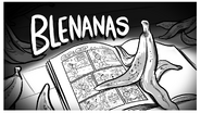 Blenanas title card designed by Patrick McHale