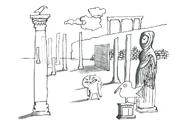 Abstract concept art by writer/storyboard artist Graham Falk