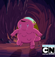 Neddy runs into a cave