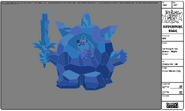 Modelsheet Ice King in Ice Armor - Night Color