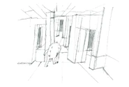 Abstract concept art by writer/storyboard artist Graham Falk