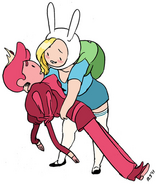 Fionna holding Prince Gumball by Rebecca Sugar