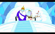 Ice King tying up his bride for the weeding