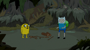 S4e23 Finn and Jake with sticks