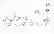 Modelsheet snowmonster