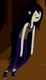 Marceline falling on the brink of hunger in "Red Starved"