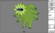 Modelsheet grassbear barking