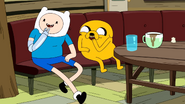 S9e2 Finn and Jake laughing at Ice King and BMO falling