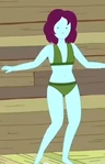 S5e20 bikini babe plum hair.png (73 KB) Light blue skin, short dark plum hair, green bikini