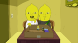 S5 e24 Lemongrab and Lemongrab 2 watching Lemon-Sweets