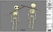 Modelsheet Skeleton With Spear In Neck