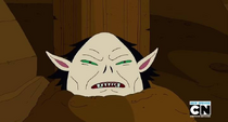 S5e38 rabid Marceline buried in sand