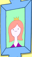 Picture of unknown person, possibly Princess Bubblegum's relative because of the skin color and the hair