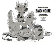 Ronnie in the promo art of "BMO Noire"