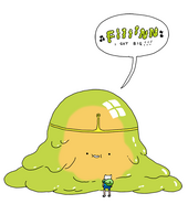 Slime Princess concept art by writer and storyboard artist Steve Wolfhard