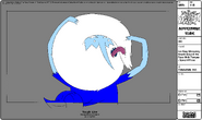 Modelsheet Ice King Wrapping Beard around His Face with Tongue - Special Pose