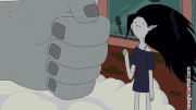 S5e3 Marceline and Rock Giant fist pound