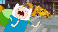 Girlish screaming Finn