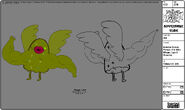 Modelsheet Zombie Candy Person -10 with Wings, Lips & Muscles