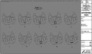 Modelsheet memow - mouthchart