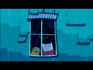 Finn and Jake looking out the window