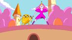 Princess Bubblegum with a Roman-style warrior outfit