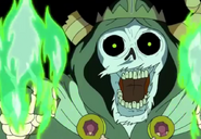 The Lich using his powers