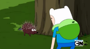 S5 e4 Porcupine telling Finn to sit on him