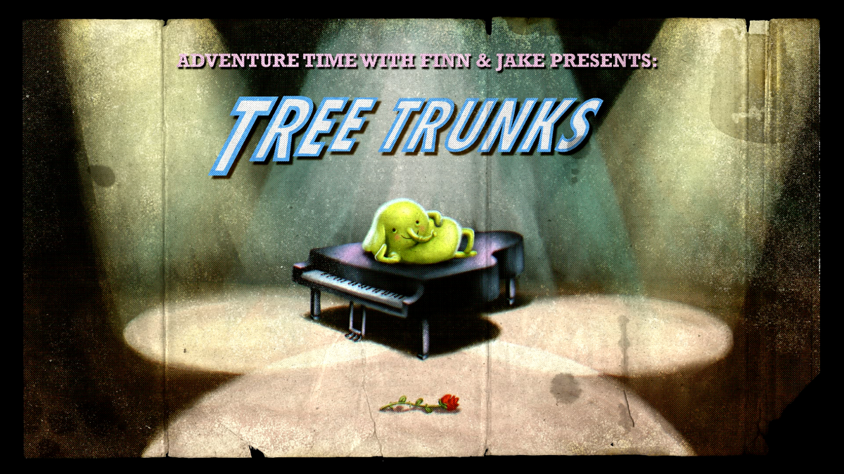 tree trunks adventure time wallpaper