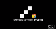 The previous Cartoon Network Studios with a clip from The Enchiridion! of Finn saying This party is so crazy! that was first used in It Came from the Nightosphere and The Eyes, later used from Storytelling to Too Old and was last used in Time Sandwich.