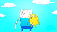 S2e16 Finn holding Jake