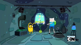 S2e17 Finn and Jake dancing with Princess Plant