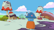 Adventure Time Pirates of the Enchiridion Mushroom people on Mushroom Island