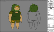 Modelsheet dinosaurhyooman mother