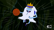 S5e14 Ice King flying with basketball