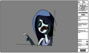 Marceline taps on Finn's window.