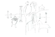 Abstract concept art by writer/storyboard artist Graham Falk