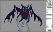 Marceline as a bat monster