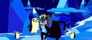 Gunter slapping the Lord of Evil