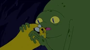 S4e23 Mega Frog about to bite Jake