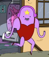 Lumpy Space Princess's swimsuit body before...