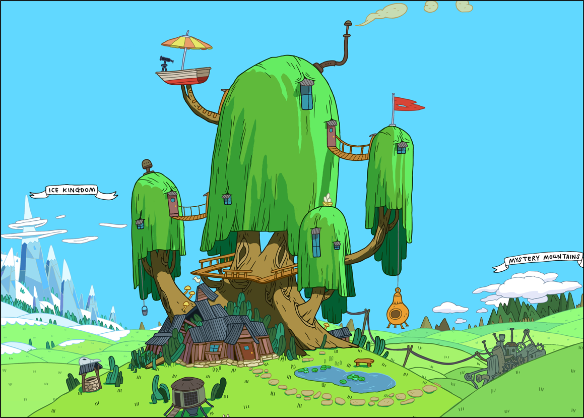 Treehouse Interior Adventure Time Living Room