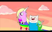 Finn with Lady Rainicorn