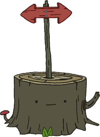 Tree Stump With Sign Adventure Time Wiki Fandom