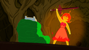 Flame Princess holding demon sword