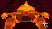 S3e26 Flame King on throne