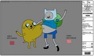 Finn and Jake with their guts together.
