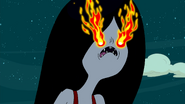 Marceline's eyes on fire