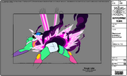 Modelsheet Blastronaut Exploding - Special Pose