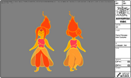 Modelsheet flameprincess - newcostume